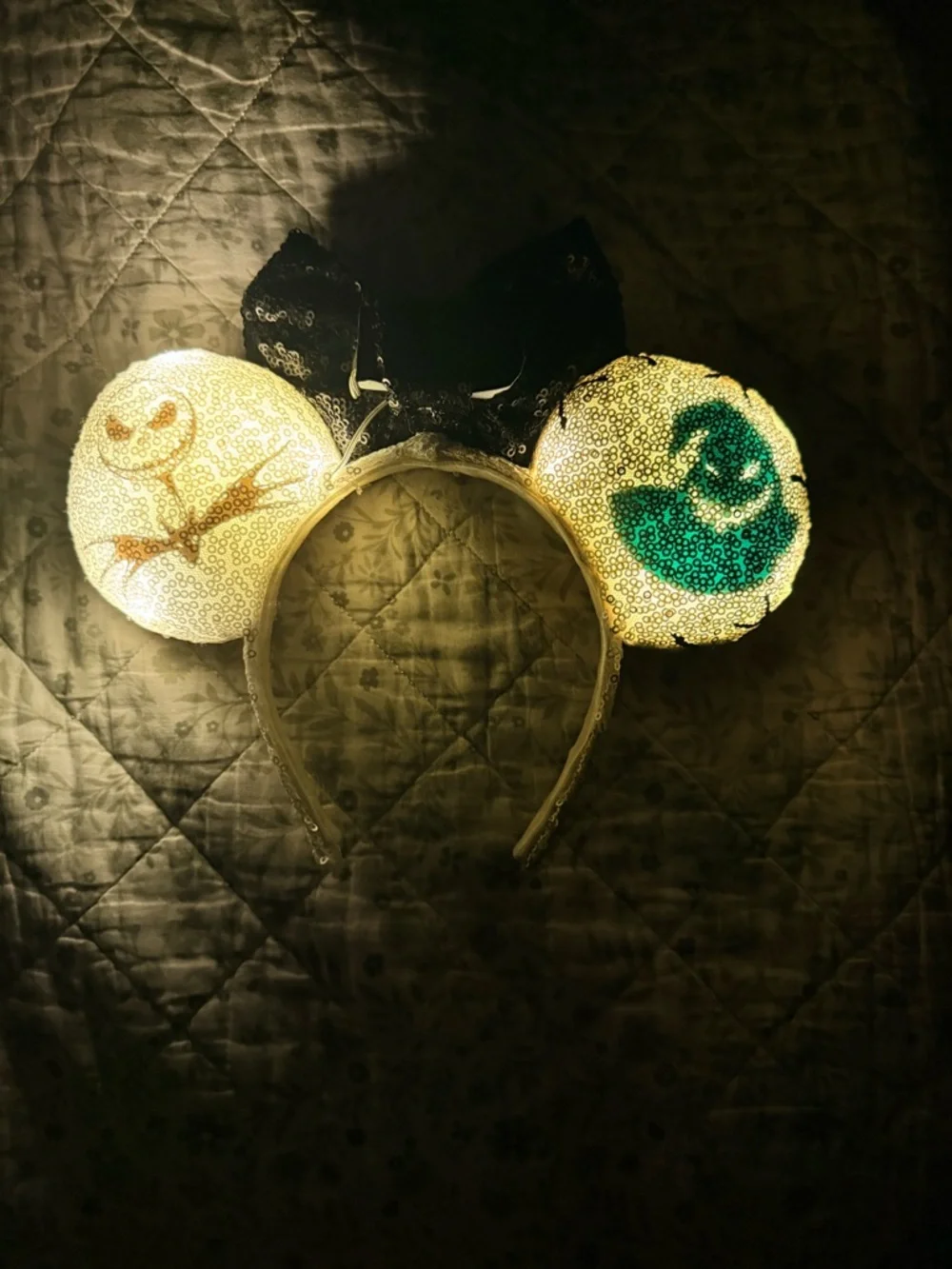 Homemade Nightmare before Christmas Mickey ears - Picture 8 of 8